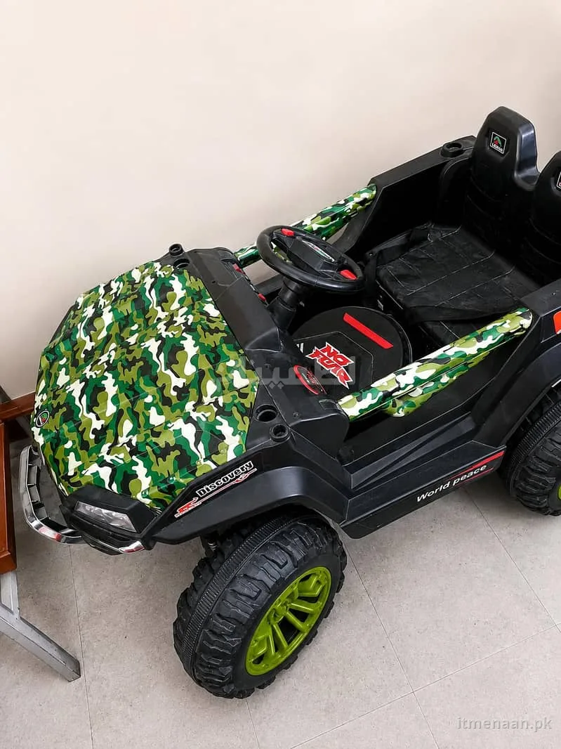 Brand New 2-Seater Electric Jeep for Kids – Camouflage Design – E-11 Islamabad for sale in E-11, Islamabad