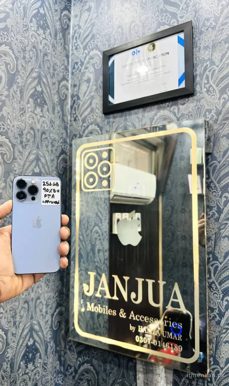 Apple iPhone 13 Pro 256GB – PTA Approved, 90% Battery – Rs 148,000 for sale in Peco Road, Lahore