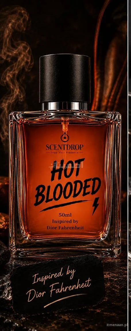 Bold Masculine Scent – Hot Blooded 50ml Inspired by Dior Fahrenheit | Men’s Perfume for sale in Gulshan-e-Iqbal Town, Karachi